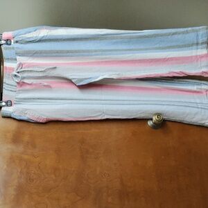 Westbound Pink and Blue Striped Wide Leg Pants